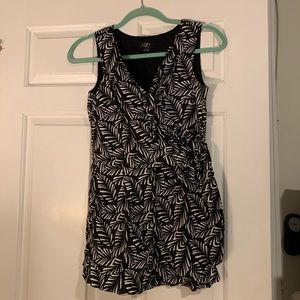 Loft black & white romper - 00P